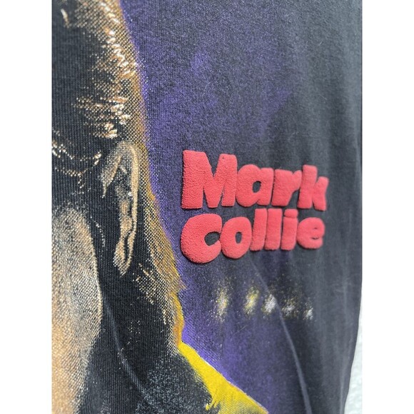 Vintage Mark Collie Tour T-Shirt Womens M Black 90s Country Concert Promo 1992 - Picture 7 of 10